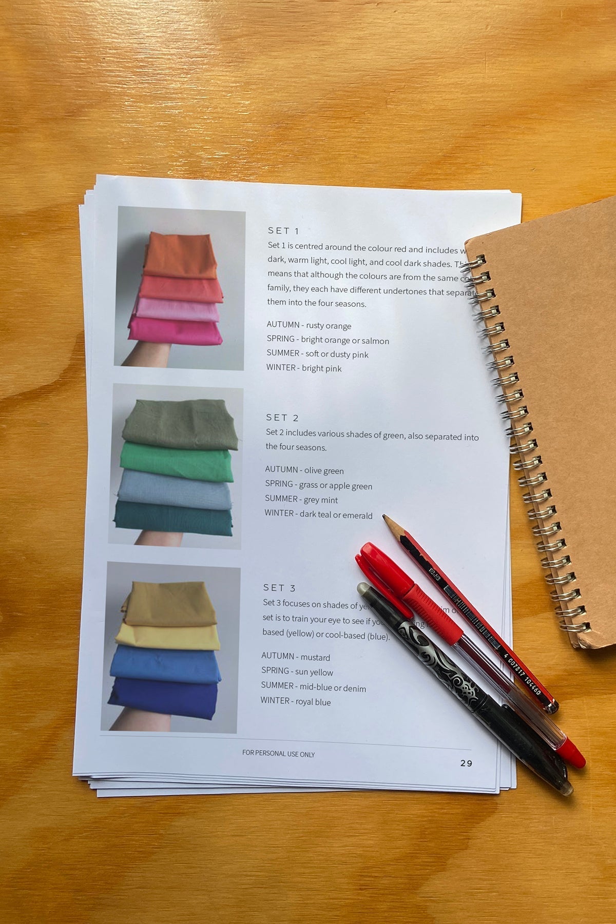 Colour Analysis Skills Kit – In the Folds