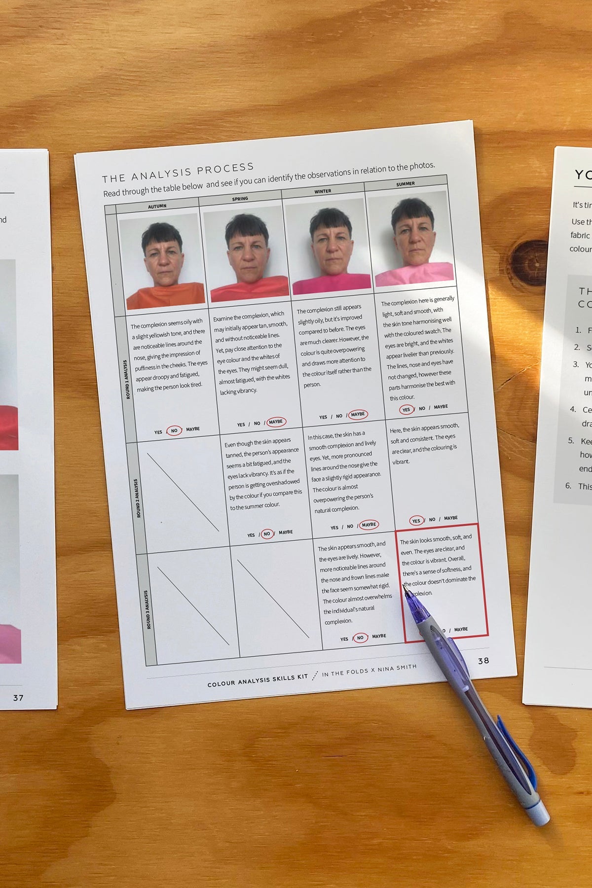 Colour Analysis Skills Kit – In the Folds