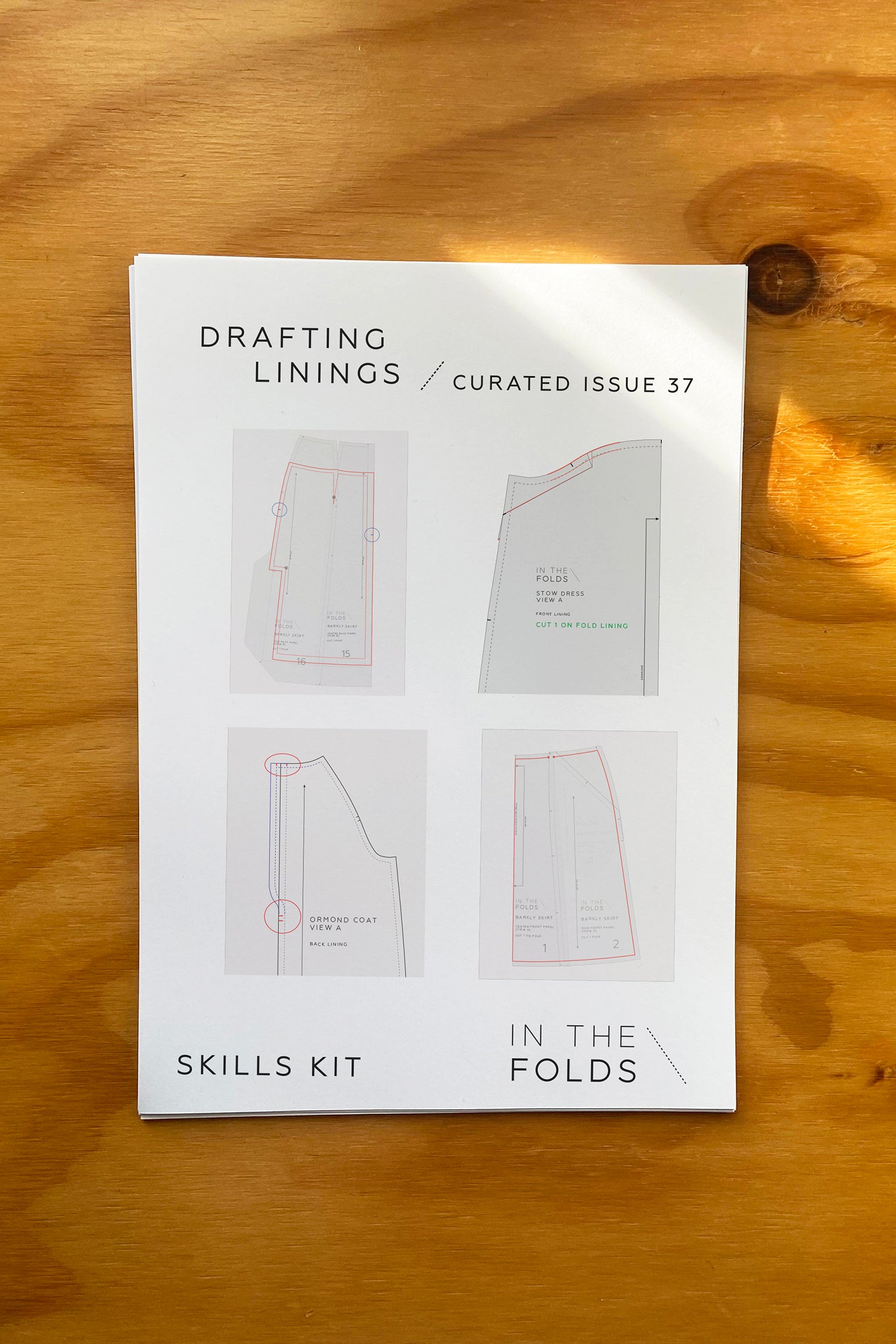 Drafting + Sewing Linings Bundle – In the Folds