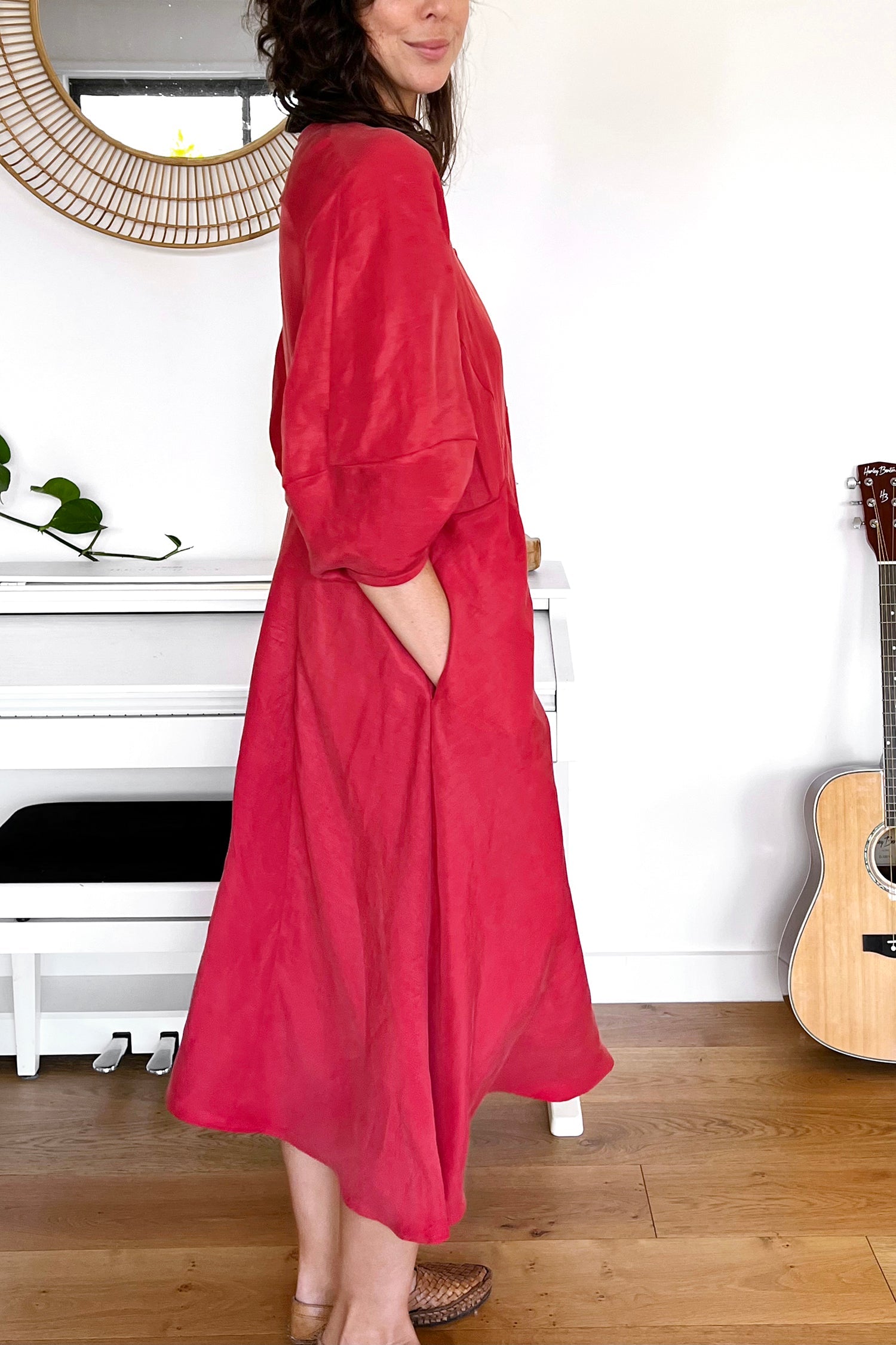 Elwood Satin Off Shoulder Dress