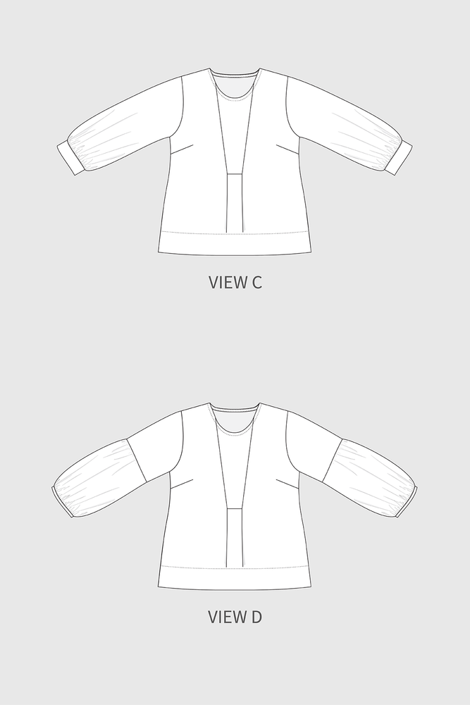 Sawtell top – In the Folds